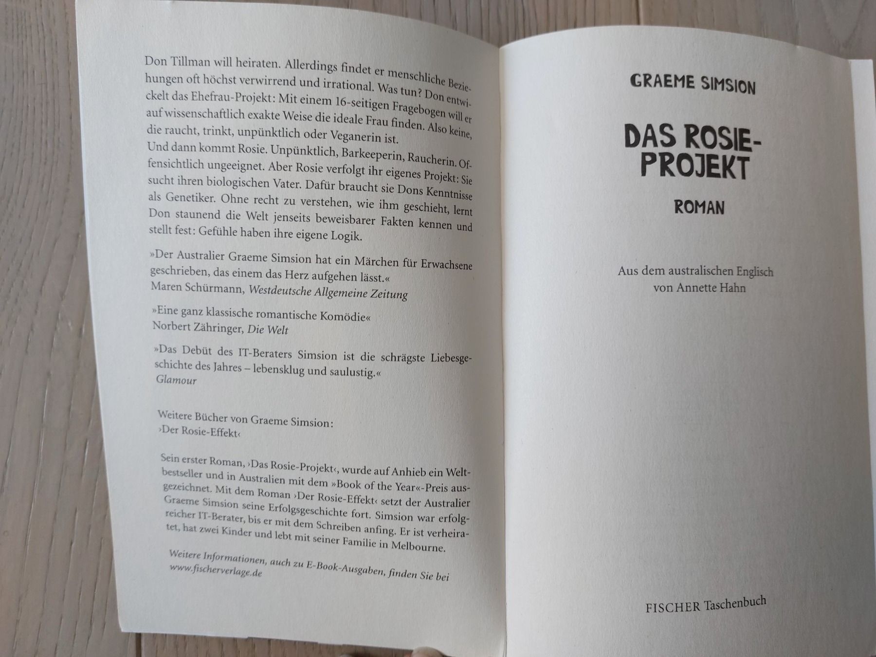 Libri: Das Rosie - Projekt Bd.1 – Nuovo (secondo la descrizione) da Illnau venduto da Buechermaus 2