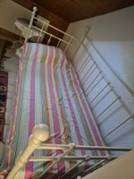 Tromsen Bett (IKEA) Metallgestell weiss mit Lattenrost