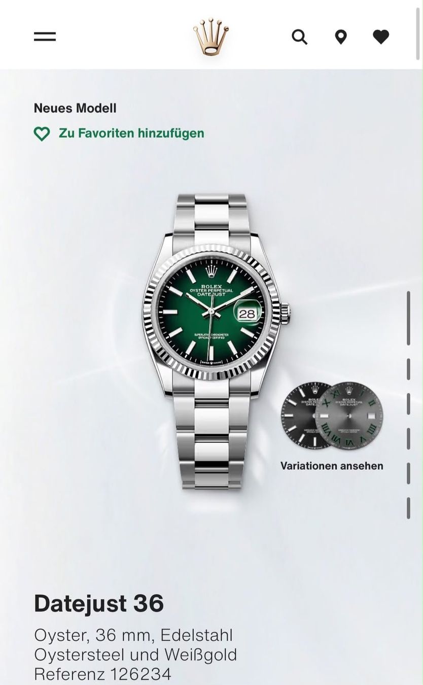 Rolex Uhren: Rolex Datejust 36 OMBRE DIAL – Neu und originalverpackt aus Root von M.Ad1 4