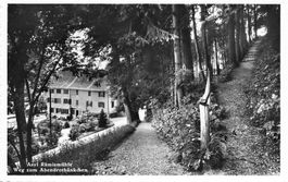Asyl Rämismühle weg zum abendrotbänkchen