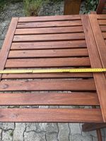 Gartentisch Holz ausziehbar 150 cm gebrauchter Zustand