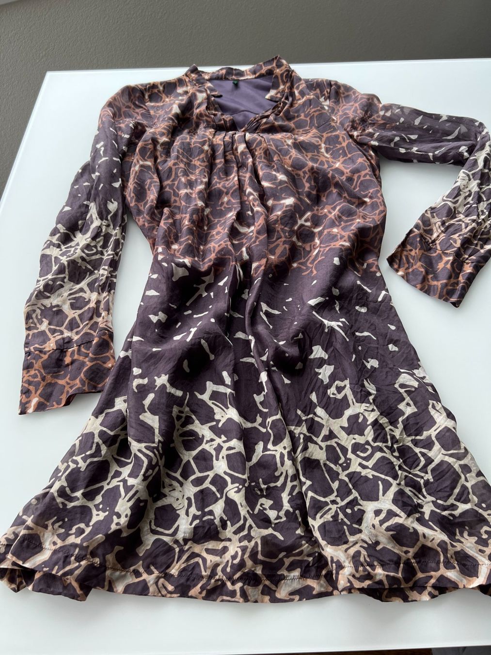 Benetton Vestiti: Seidenkleid Benetton Gr. S Boho Hippie – Nuovo (secondo la descrizione) da Füllinsdorf venduto da Sunnebliemli7 2