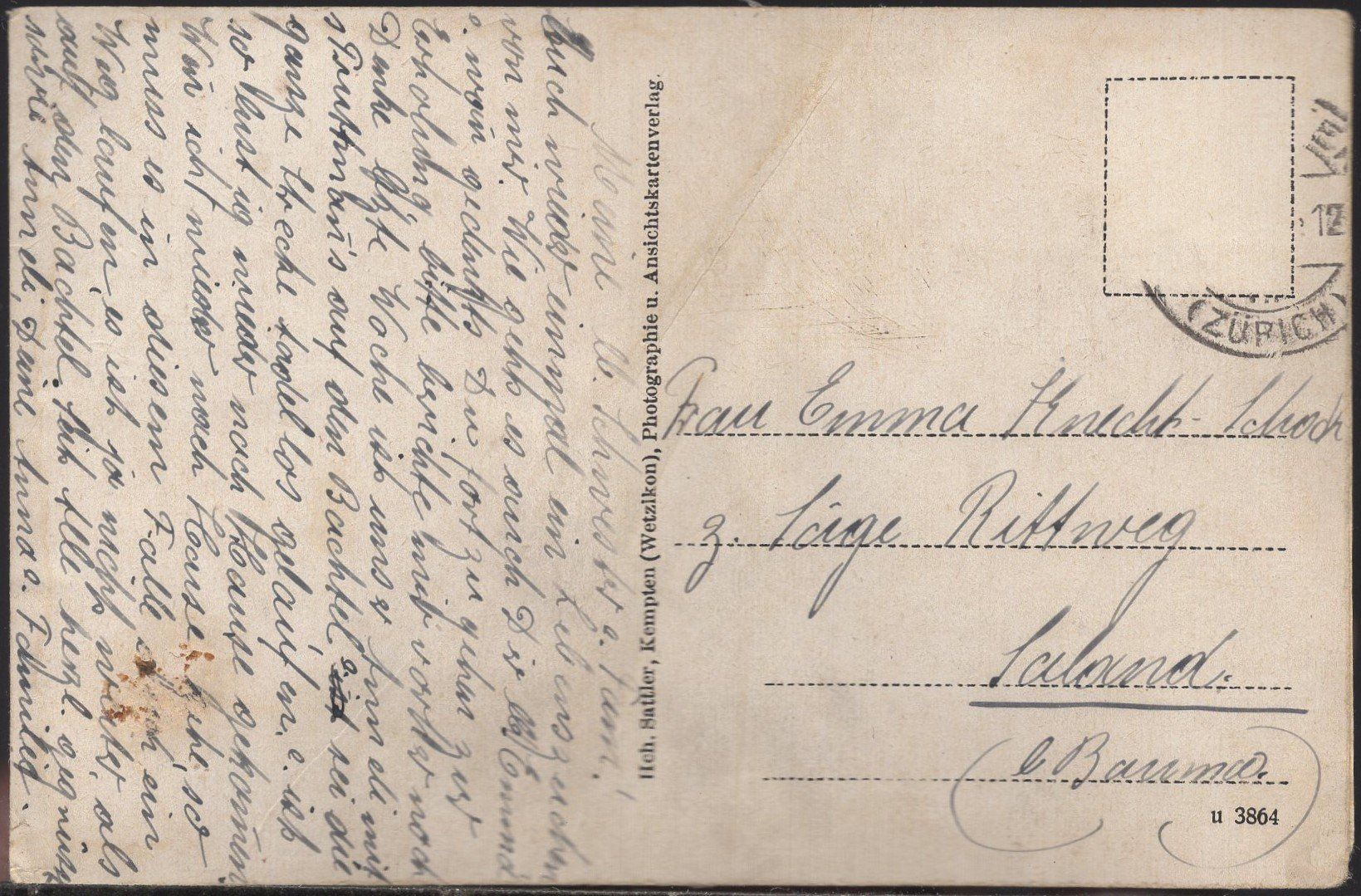 Cartoline postali: Kempten    ( Post & Telegraph ) – Usato da Aarau venduto da kufi44 2