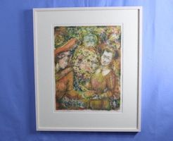 Edouard Goerg 1893-1969, Lithographie "Dédaration au fleurs"