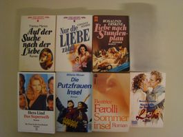 7 Taschenbücher Romane / Liebesromane