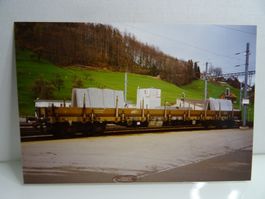 Foto SBB Rs Rungenwagen beladen mit Steinplatten Herisau 92