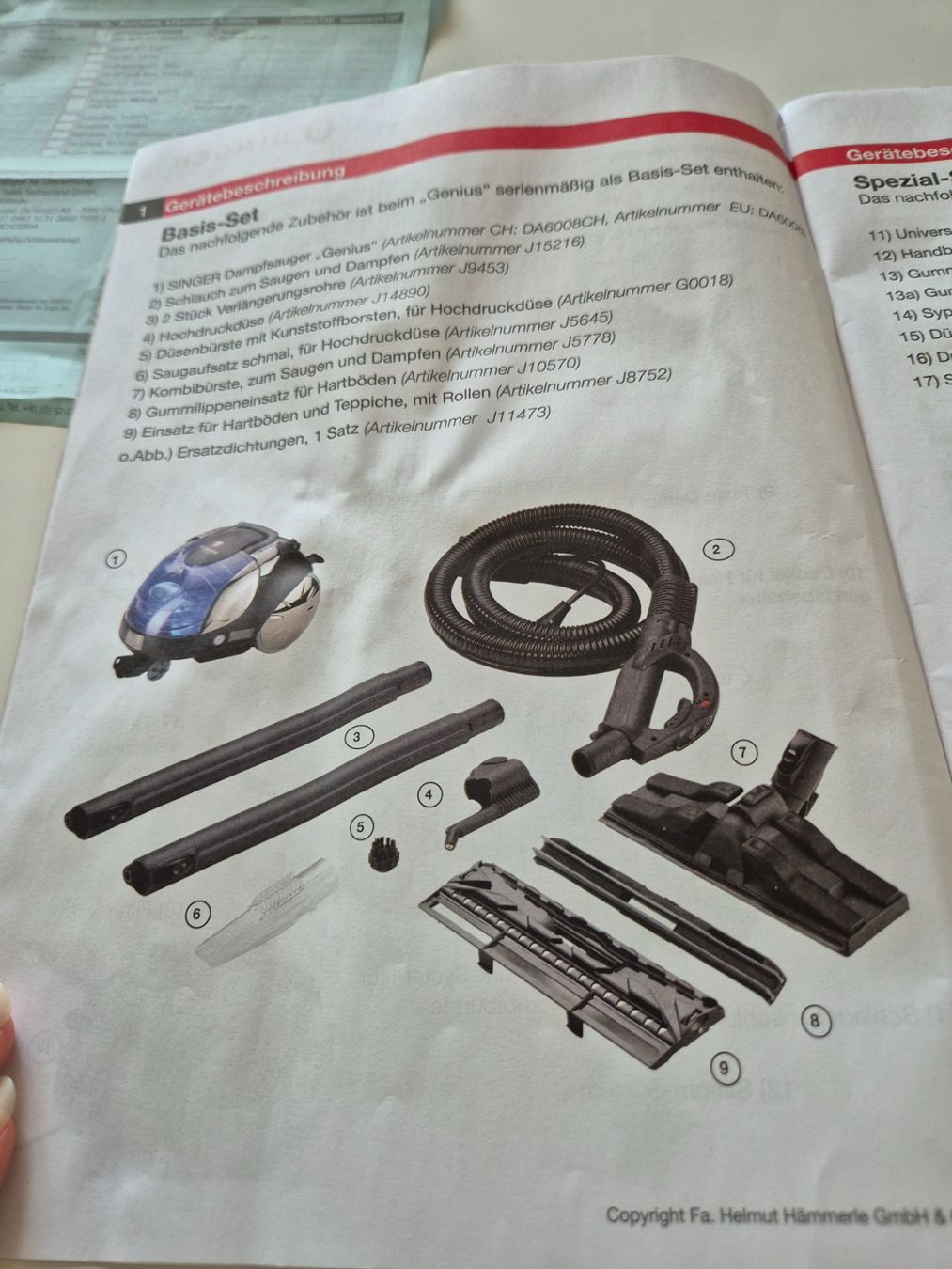 Singer Pulitori a vapore: Dampfsauger Singer Genius – Usato da Rohrbach venduto da Punisher_CVT 8