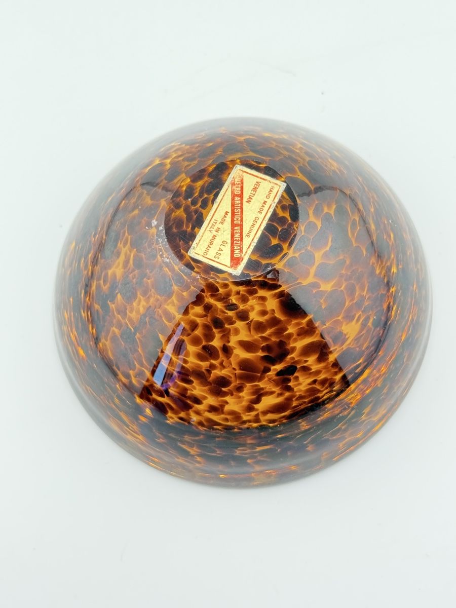 Murano Gläser: Murano Glas Schale Schildpatt Optik Tortoise Shell – Gebraucht aus Zürich von Geniuss 3