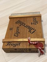 Zigarrenkiste Churchill Type Morning Cigars, leere Holzbox