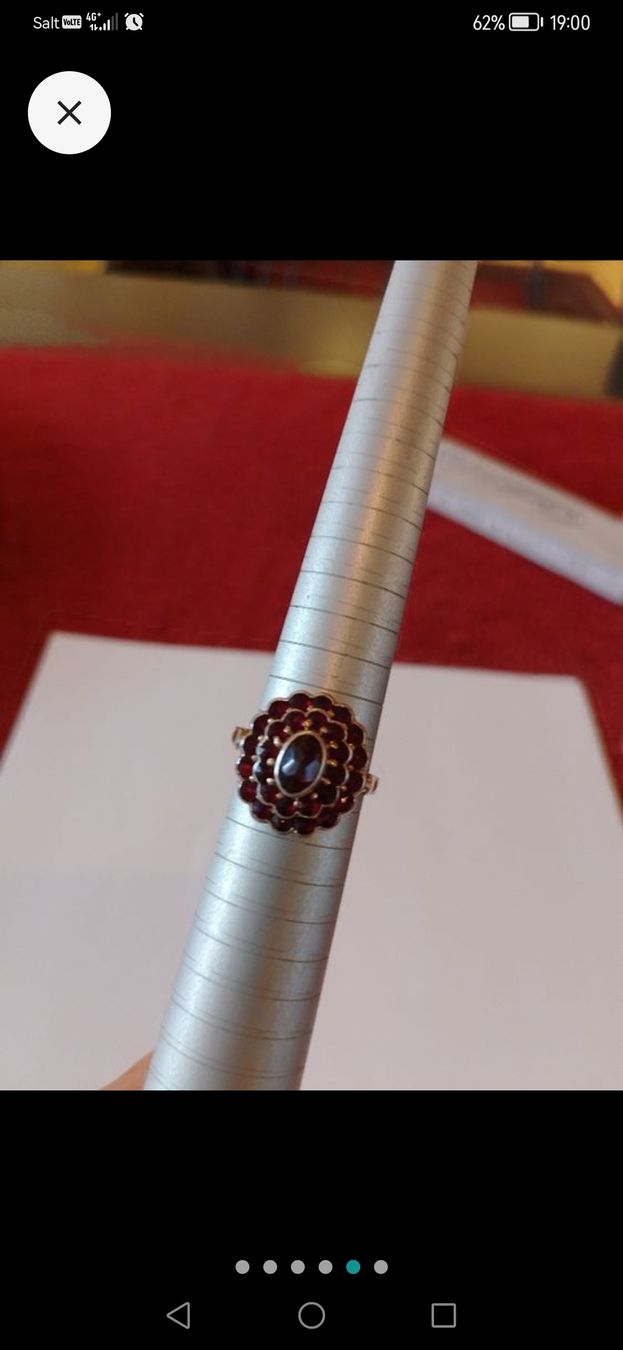 Anelli: Ring mit Granat-Stein – Nuovo (secondo la descrizione) da Killwangen venduto da hua_c2df 4