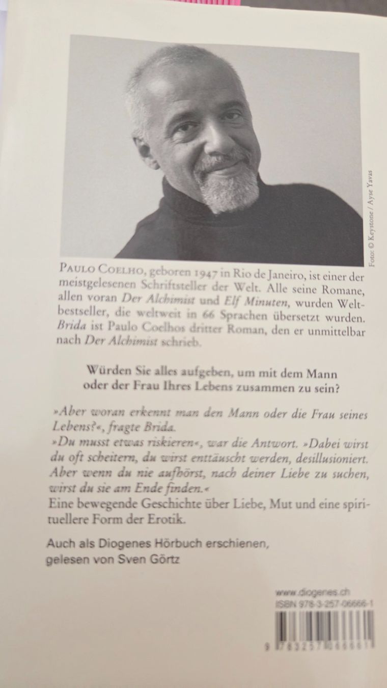 Libri: Paulo Coelho Brida Diogenes Verlag – Usato da Weggis venduto da Leeclipse 1