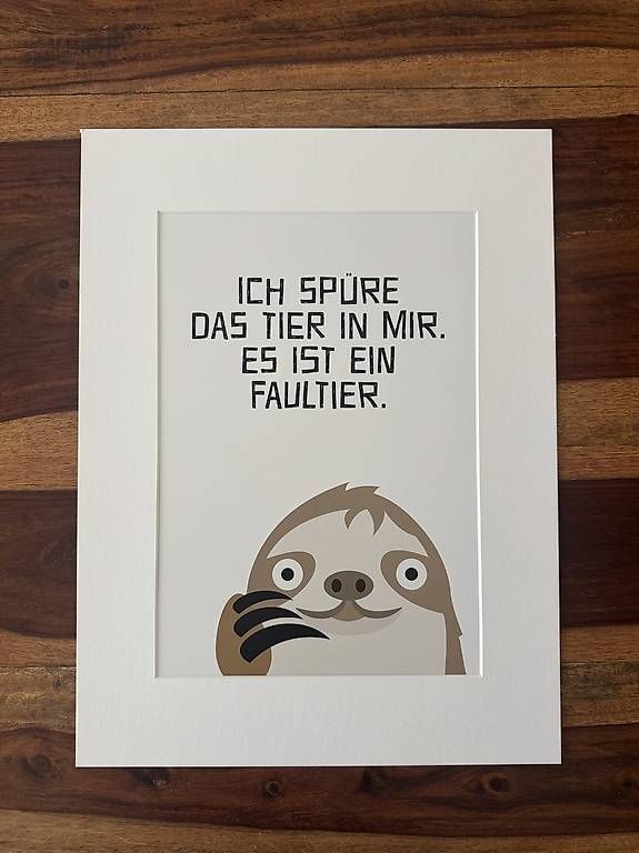 Sammelbilder & Trading cards: Faultier Ilustration – Gebraucht aus Tägerwilen von lis_2gts