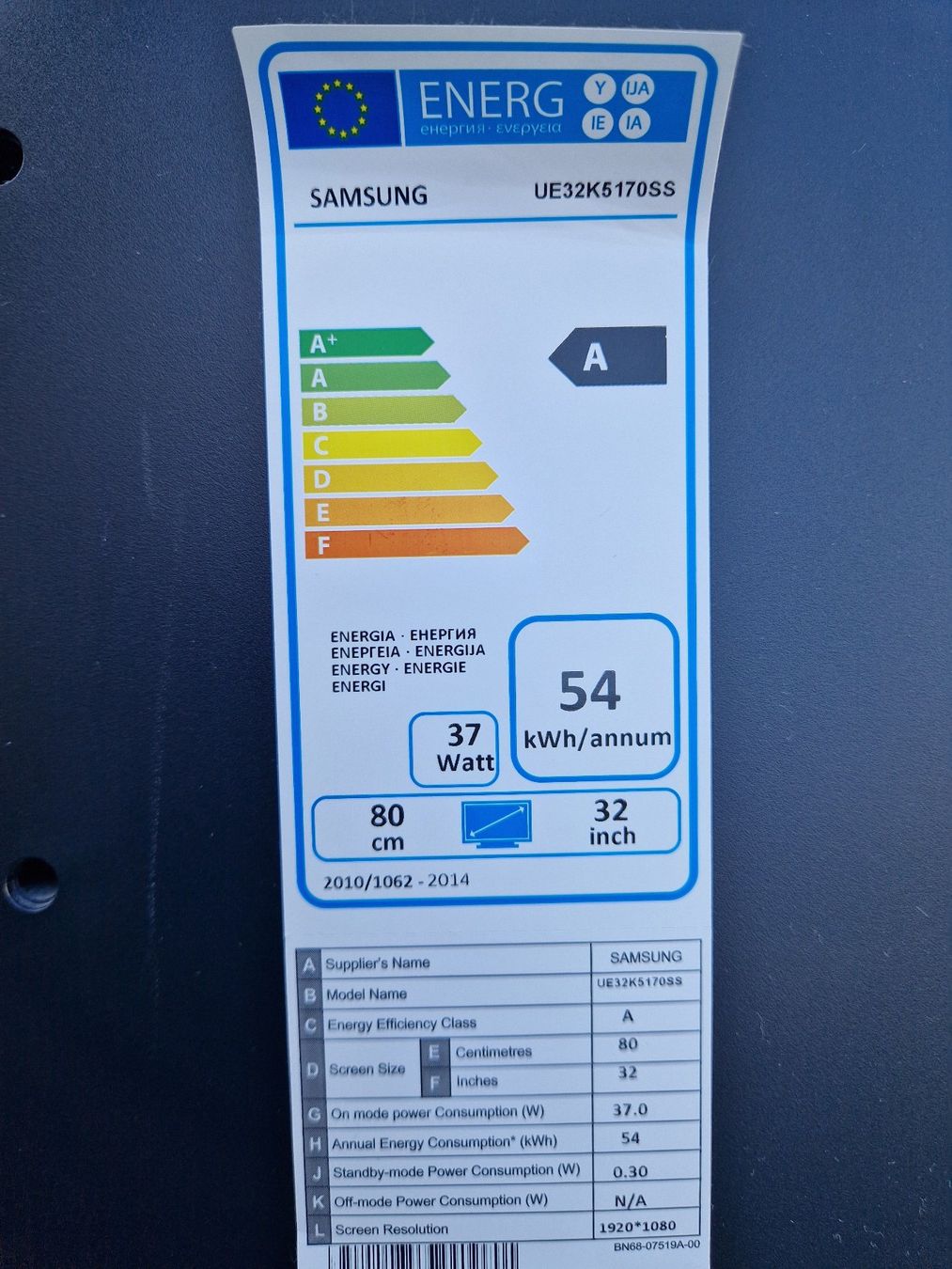 Samsung Fernseher: Samsung TV 32" (80cm) – Gebraucht aus Teufen AR von ShelbyGT500SS 3