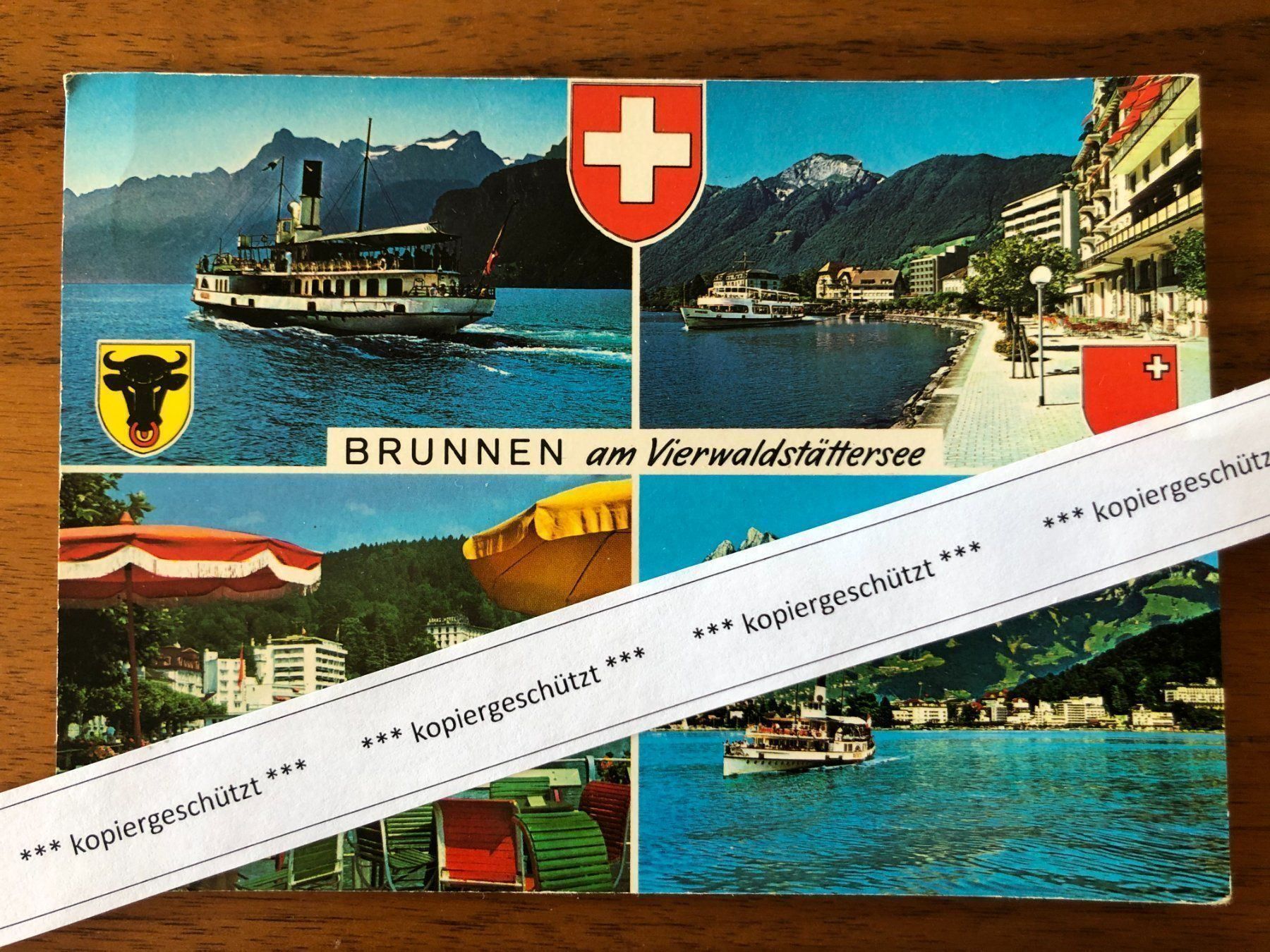 Cartoline postali: Brunnen Vierwaldstättersee AK – Usato da Hefenhofen venduto da Bierinder