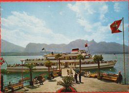 OBERHOFEN Schiff MS Bubenberg auf dem Thunersee - Stempel
