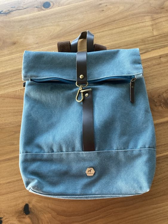 Burban Canvas Rucksack Damen Herren Vintage Retro Tasche bla | Kaufen ...