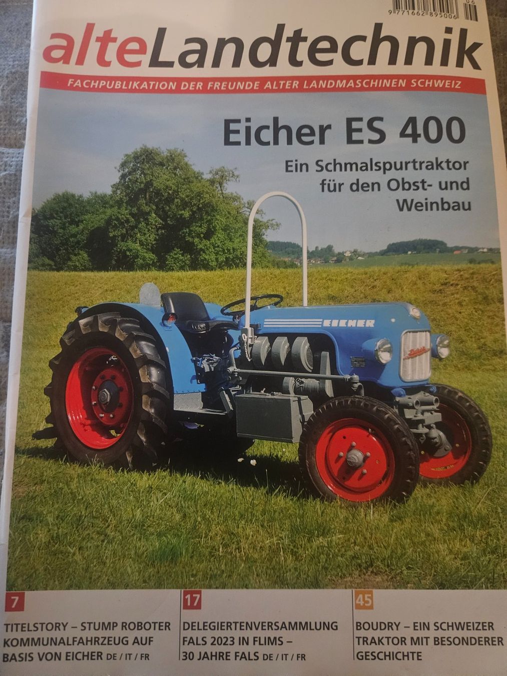 Trattori: Alte Landtechnik /23 Eicher ES 400 Boudry Stump Schneider xb – Usato da Flawil venduto da sr1_f6st