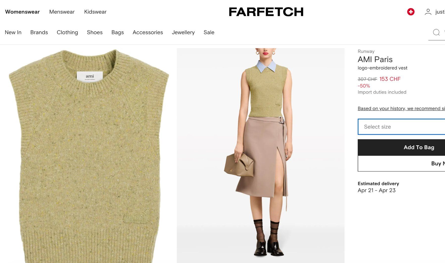 Gilet & Giacche senza maniche: CHF 307 Ami Paris sleveless jumper - S – Nuovo e nell'imballaggio originale da St-Sulpice VD venduto da juhdu 2