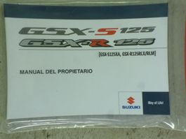 Bedinungsanleitung  Suzuki GSX-S / R  Espania    2022-2025