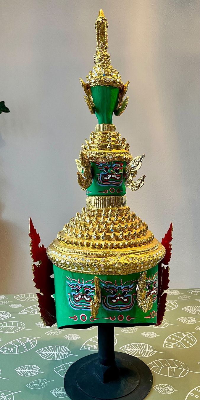 Tutte le decorazioni: Thai Khon Maske Deko / Farbe Grün – Usato da Uffikon venduto da san123day 7