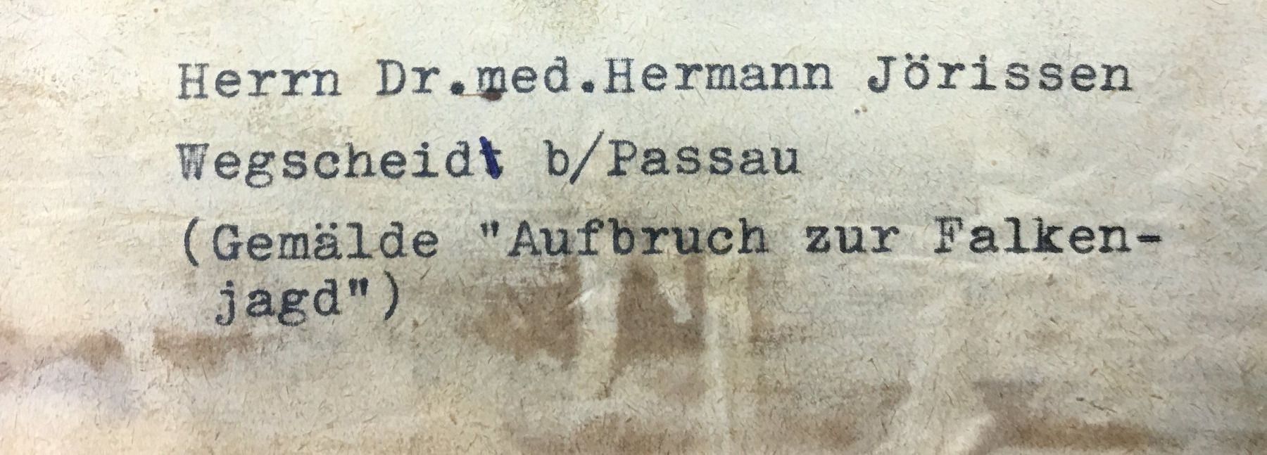 Gemälde: Gemälde "Aufbruch zur Falkenjagd" – Gebraucht aus Oftringen von Vucki 3