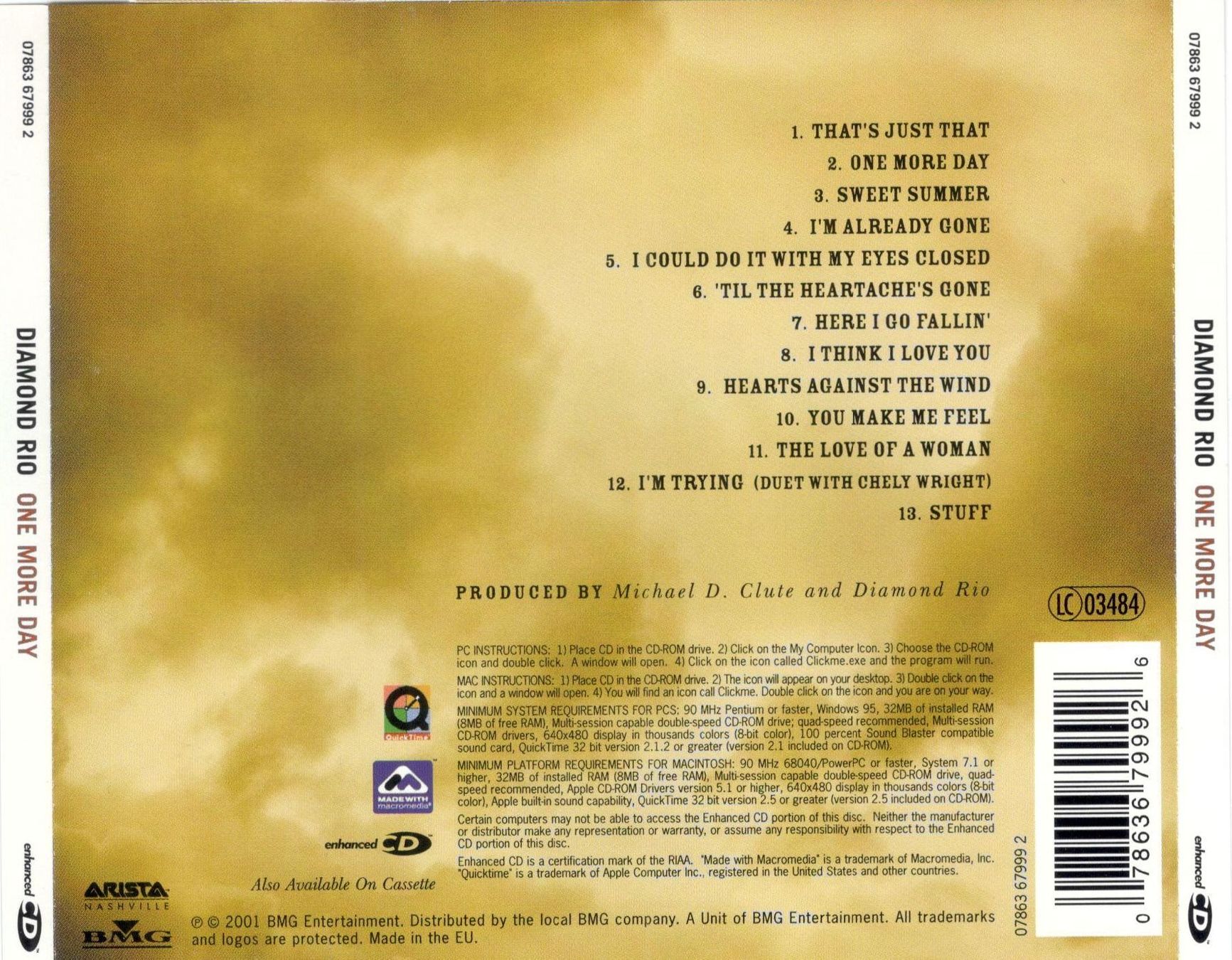 CDs: Diamond Rio CD One More Day – Gebraucht aus St. Margarethen TG von Smiley-Face 1