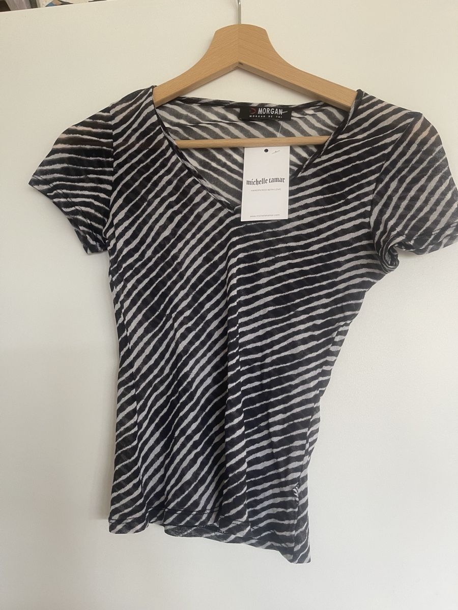 Top: Schwarz Weiss Top.  – Nuovo (secondo la descrizione) da Meilen venduto da aca_sq6j