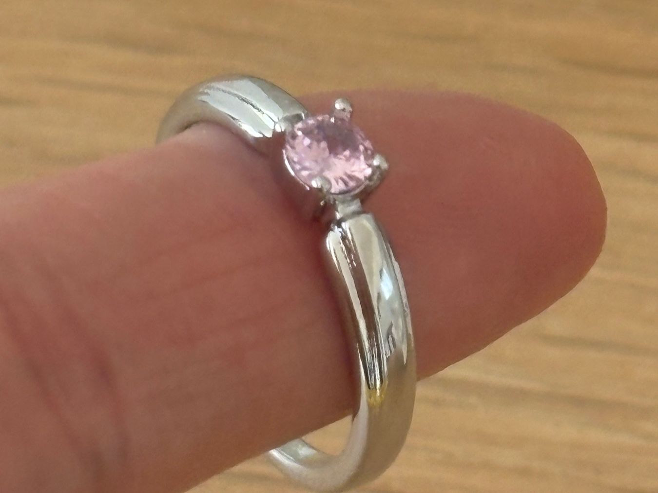Anelli: Luxus Elegante Gr.17/7 Ring Farbe: Silber/Rosa – Nuovo (secondo la descrizione) da Biel-Bienne venduto da Roserosse13 2