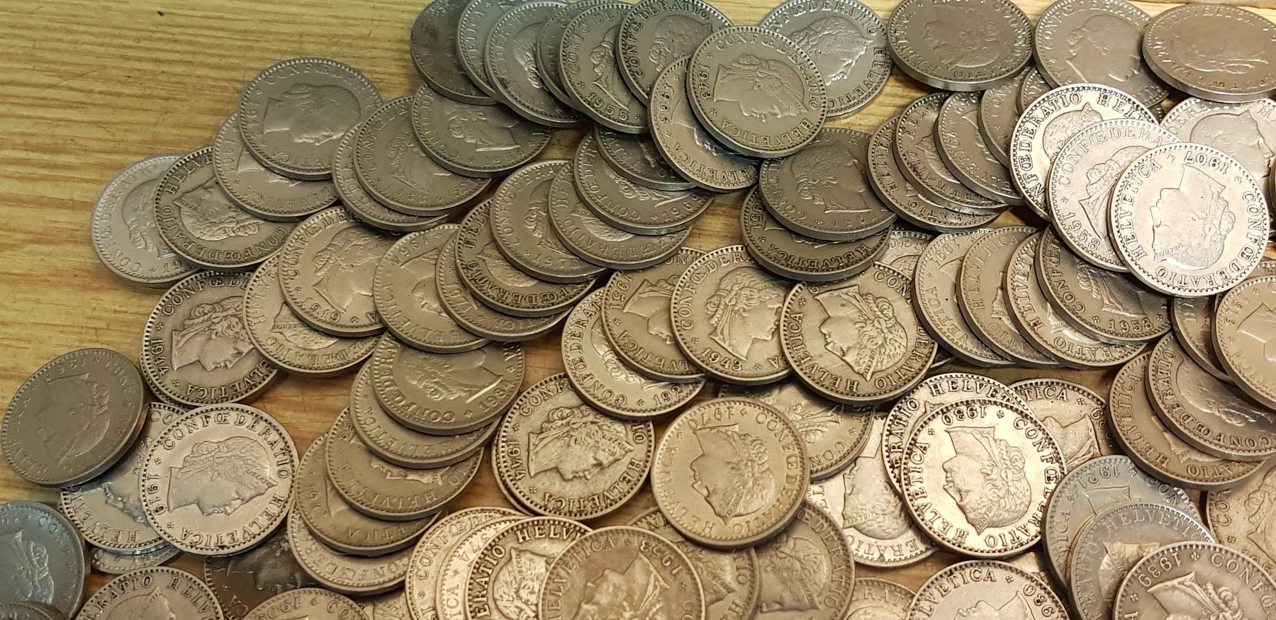 Tutti le monete: 452 Stk. 20 Rappen ab 1881 - ca. 1993. – Usato da Schöftland venduto da Topdeal4 3