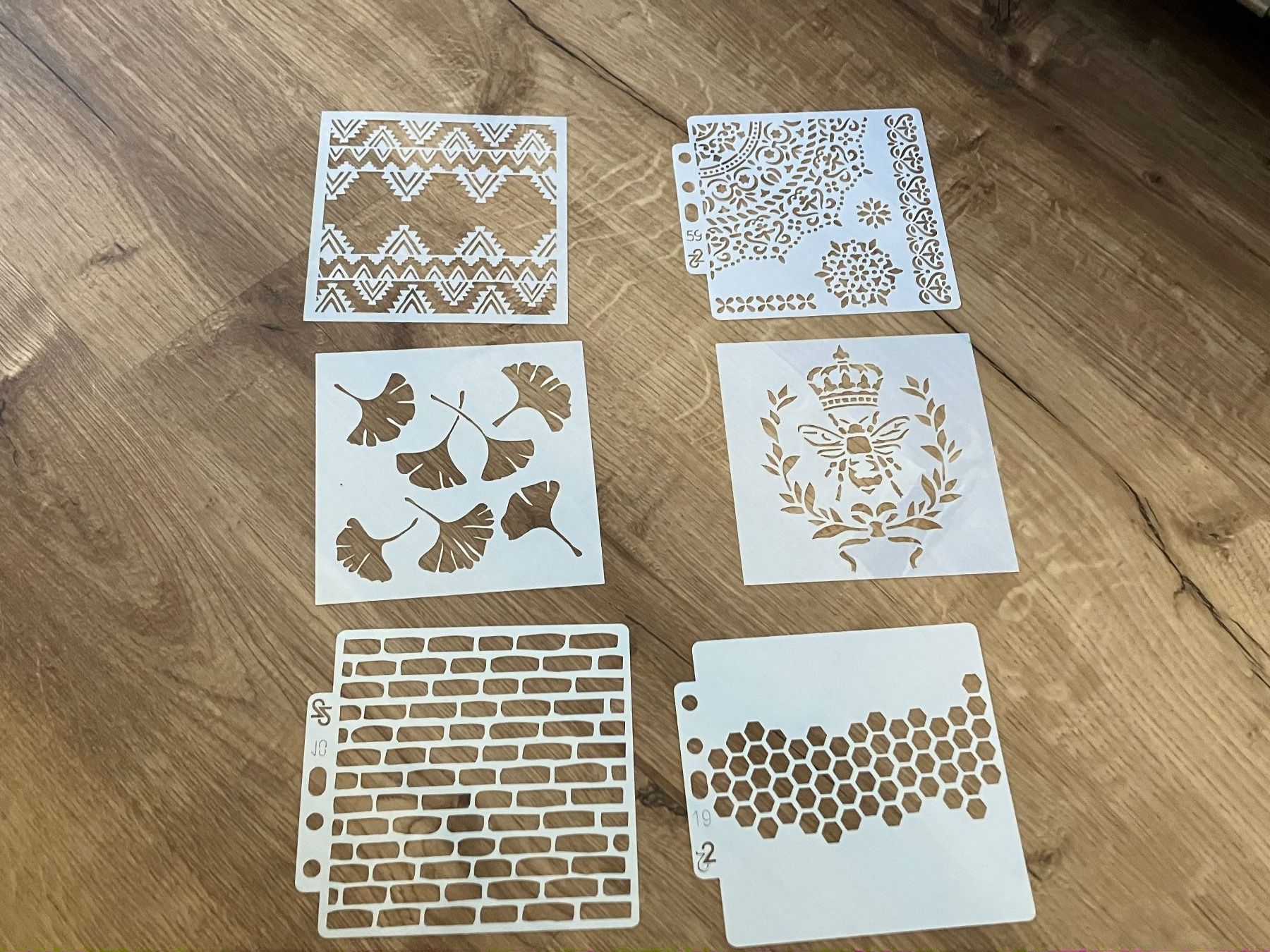 Pochoirs: Neues 6er  Set Malschablonen  Shabby Chic – Neuf avec emballage d'origine à Effretikon par wenuss 1