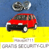 FIAT CINQUECENTO ROT AUTO PIN GLASIERT MIT SECURITY-CLIP