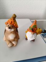 Igel und Wichtel Herbstdekoration