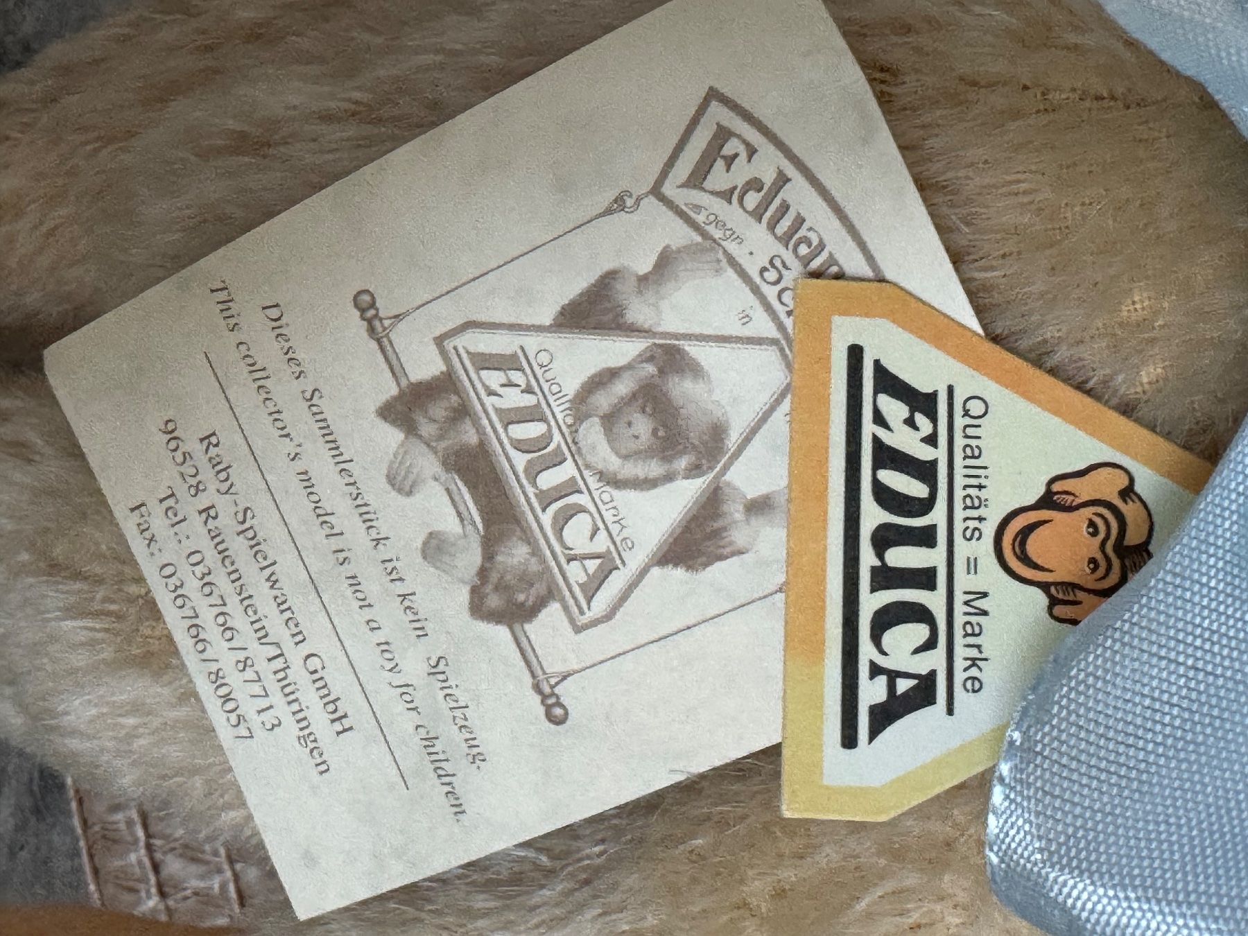 Jouets: EDUCA Eduard Crämer Teddybär – D'occasion à Neuendorf par Sternenzauber17 8