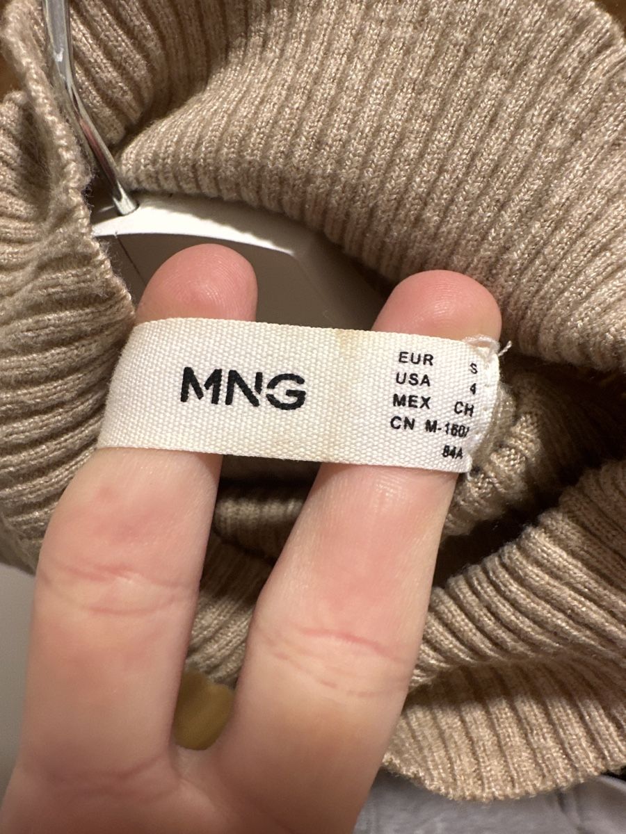Mango Vestiti: Mango Strickkleid, Gr. S, Beige, Rollkragen, Herbst-Look – Nuovo (secondo la descrizione) da Luzern venduto da val_z5jn 3