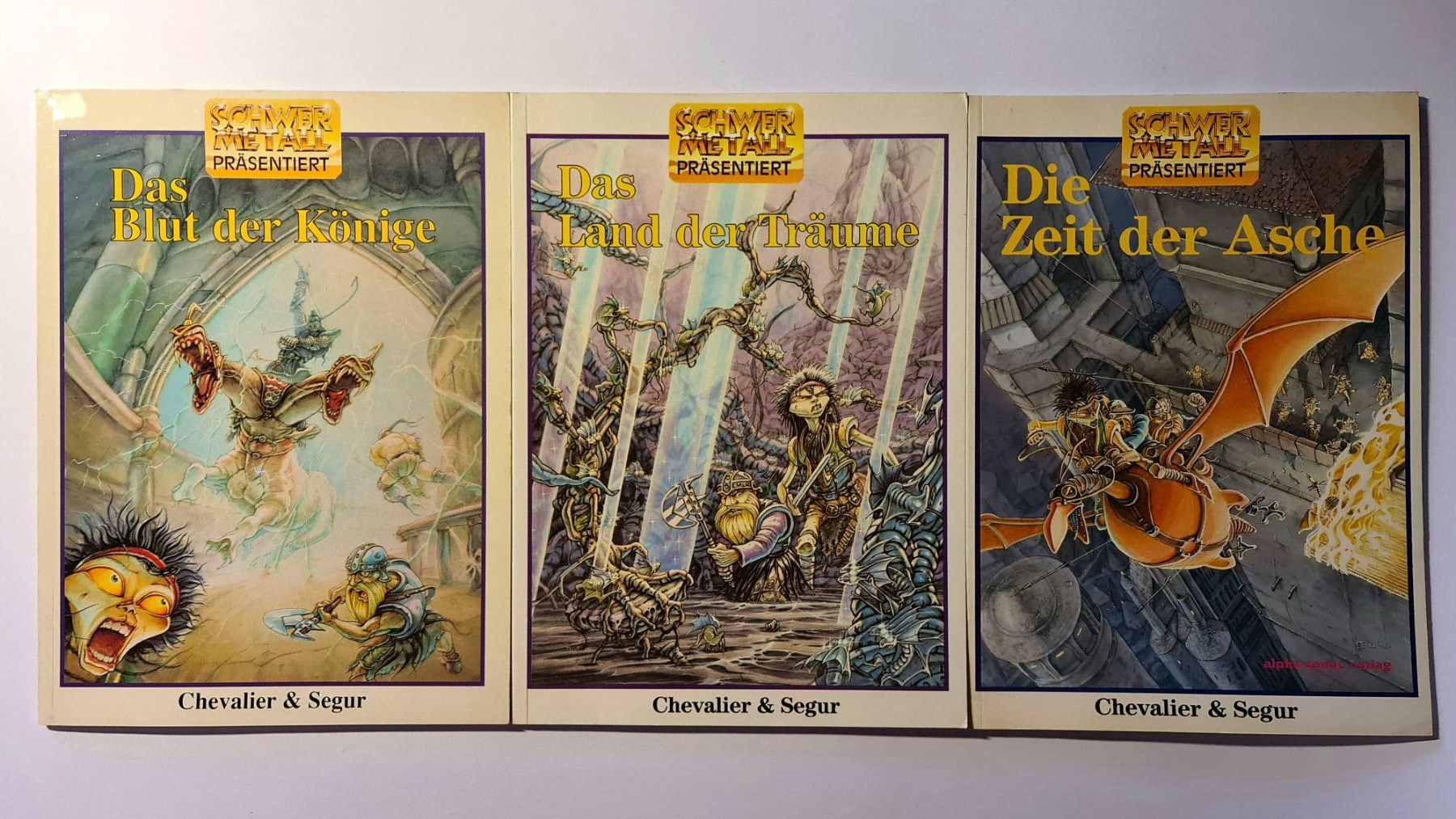 Fumetti: Zeit der Asche 1-3, Schwer Metall Comics, Chevalier & Segur – Usato da Aesch BL venduto da pri_fp8t