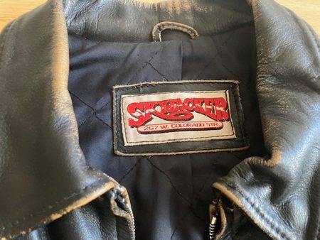 Skyjacker Vintage-Style Biker Bomber-Lederjacke XL