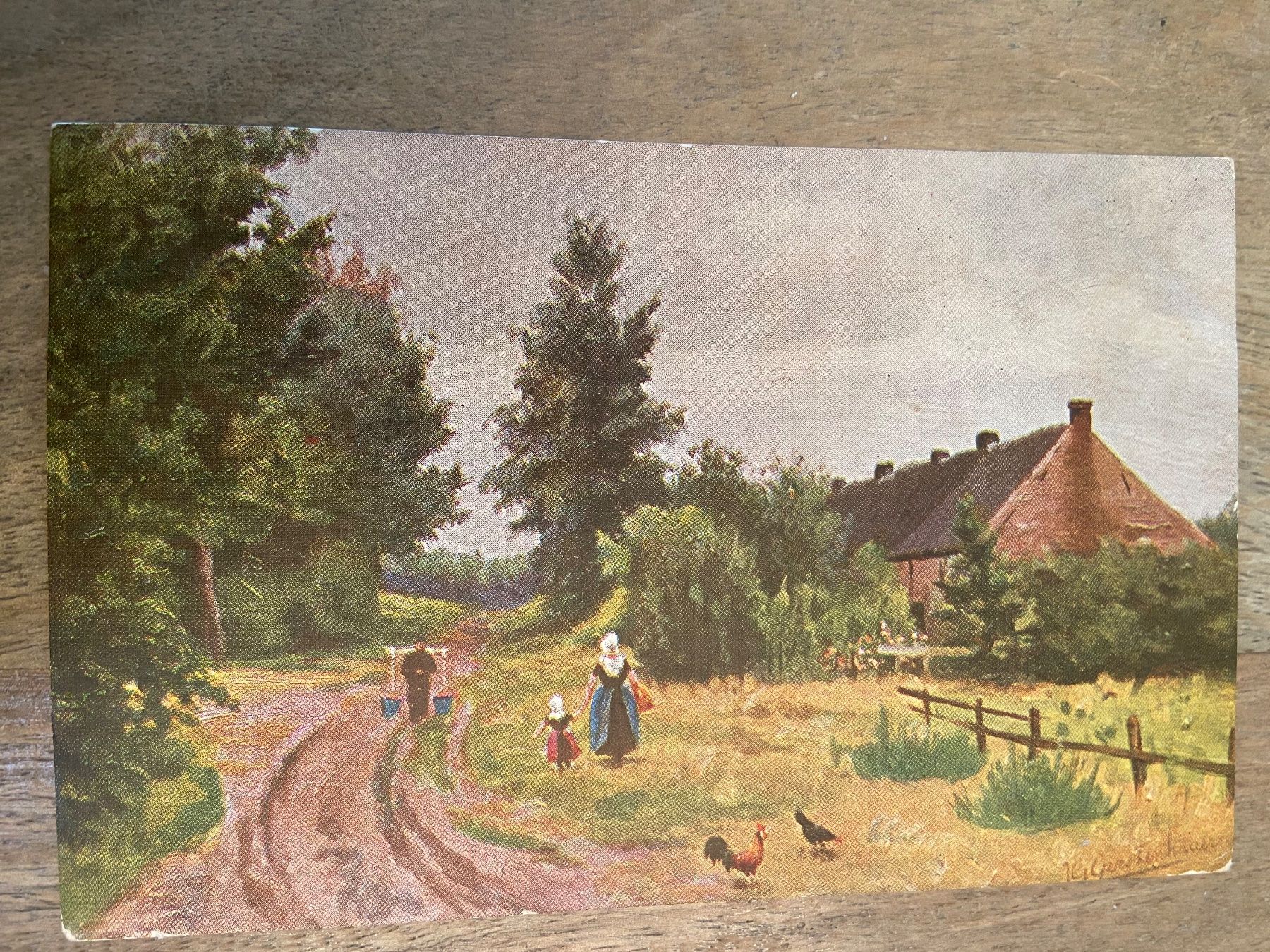 Cartoline postali: Alte Ansichtskarte, ländliche Szene de jong Cacao – Usato da Luzern venduto da waterfront1