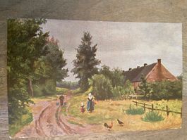 Alte Ansichtskarte, ländliche Szene de jong Cacao