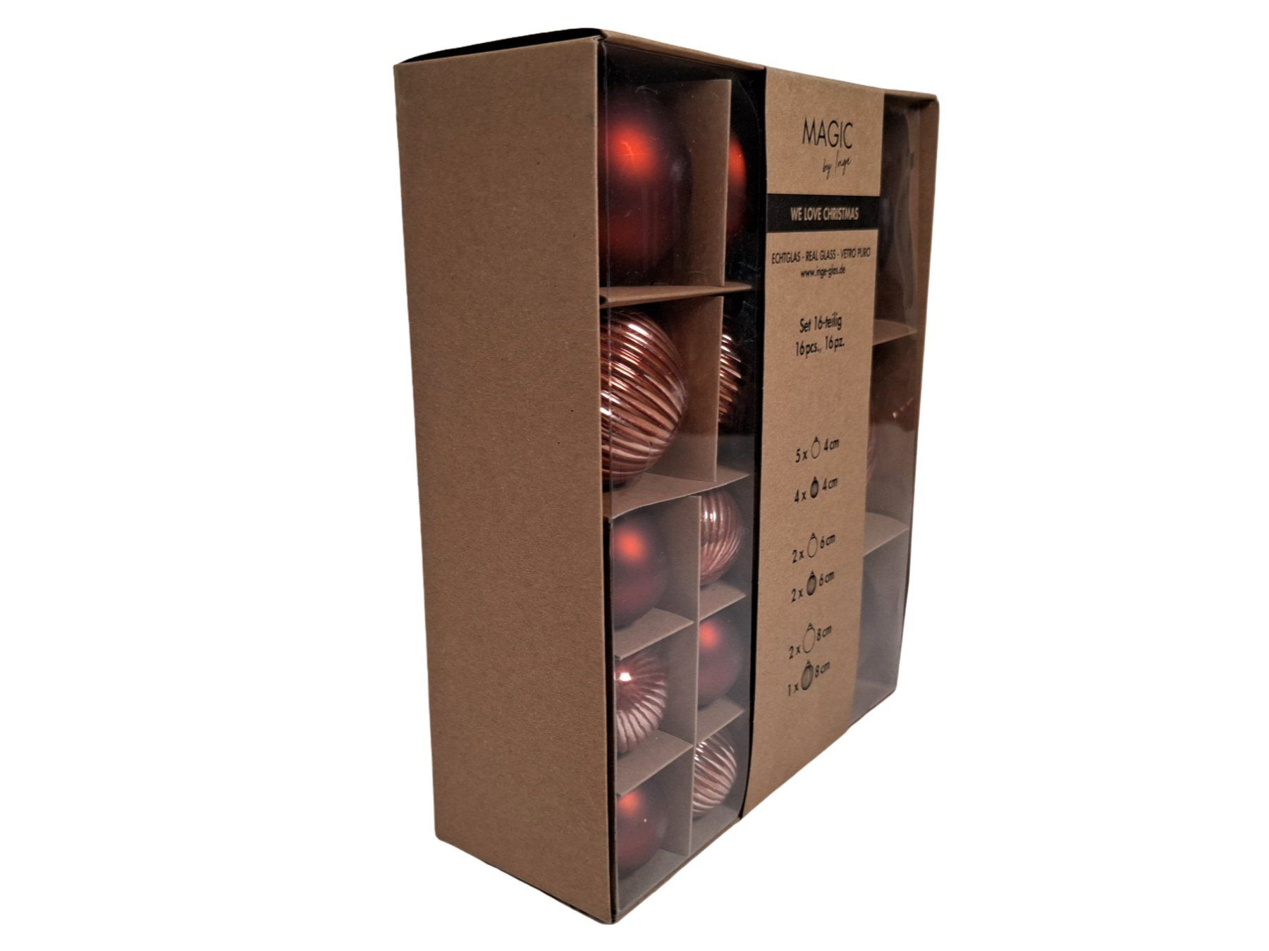 Tutte le decorazioni: MAGIC BY INGE Weihnachtskugel-Set 16-teilig, rot – Nuovo e nell'imballaggio originale da Wil SG venduto da Restwert_Wil 1