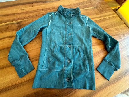 NILE Atelier Damen Sweatjacke Petrolgrün Gr. XS wie NEU