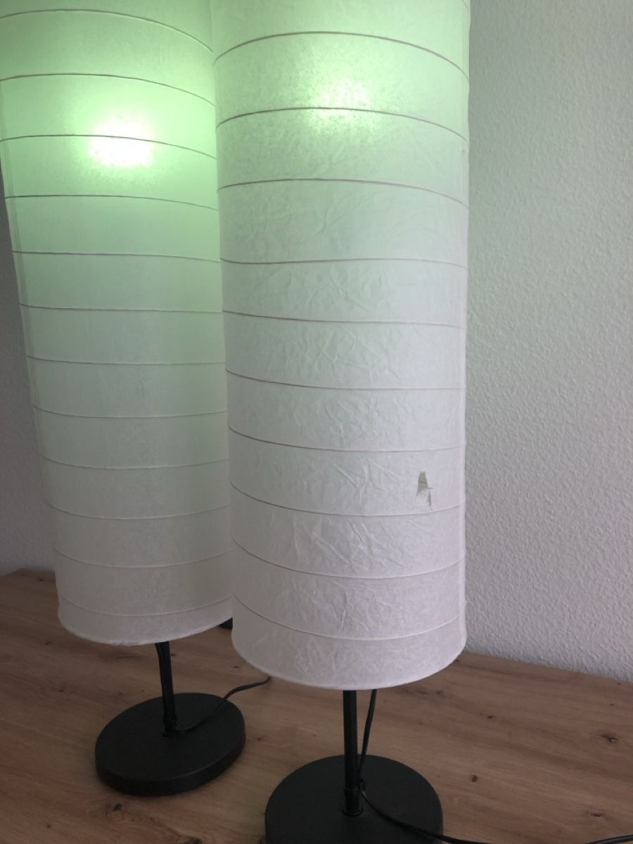 Lampes: 2 RGB-Stehlampen mit Papierschirm – D'occasion à Zürich par fontana 3