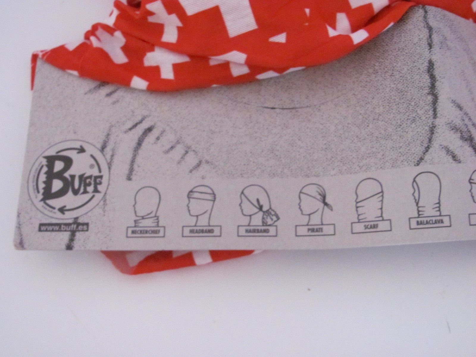 Buff Schlauchschal Rot mit Schweizerkreuz Top Zustand! (Neu und ...