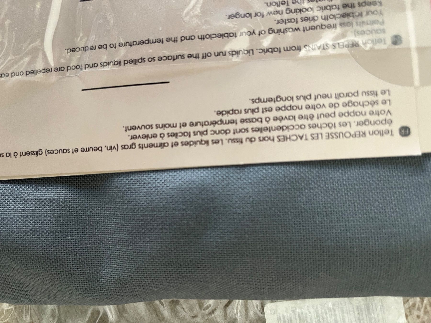 Coperte: Runde Tischedecke  Teflon 100%  Baumwolle - Grau - 160 cm – Nuovo e nell'imballaggio originale da Zürich venduto da Daria_Step 3