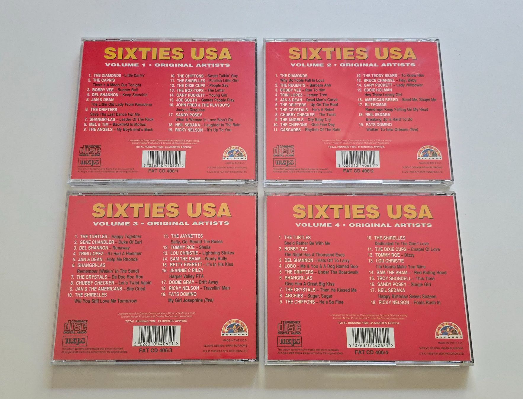 CDs: 4 CD Sixties USA – Gebraucht aus Dättlikon von Wundertuete_ 1