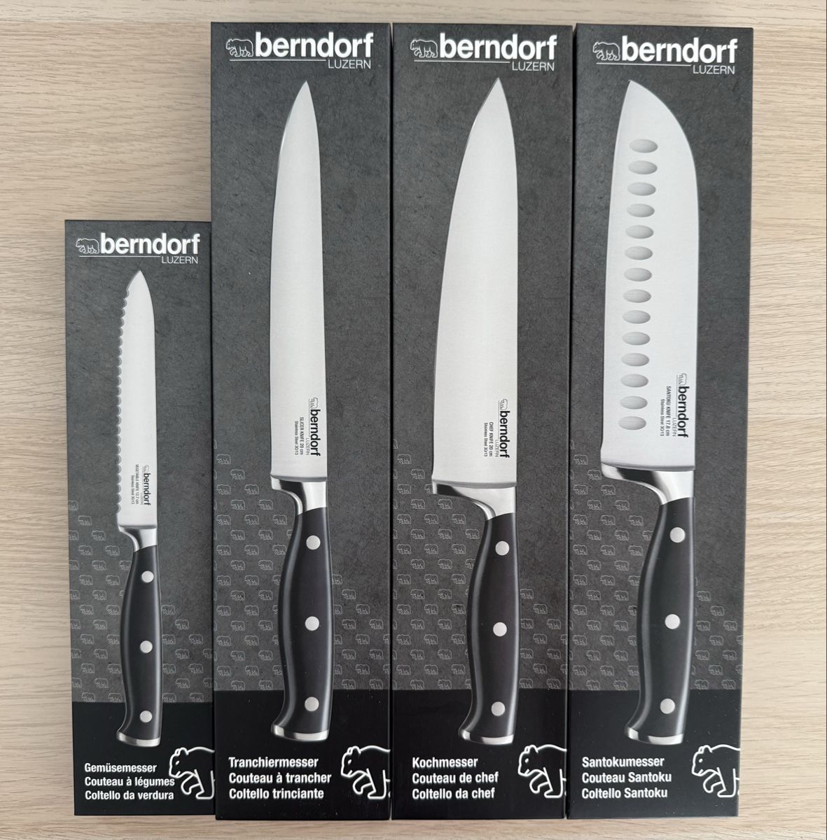 Berndorf Couteaux de cuisine: Messerset Berndorf – Neuf avec emballage d'origine à Biel/Bienne par theracinghouse-53