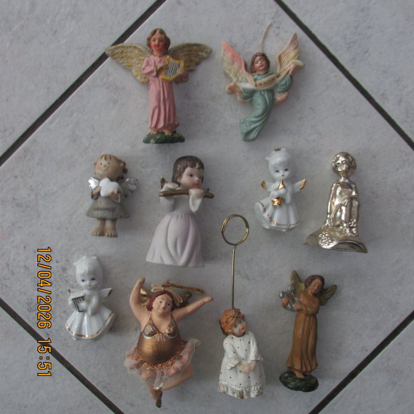 Figuren: Engel-Figuren Set, 10-teilig – Gebraucht aus Galgenen von Forflowers