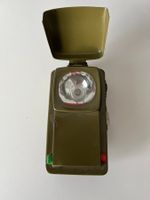 Vintage Militär Taschenlampe, Armeegrün, Top Zustand!