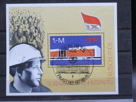 DDR 1976 Palast Berlin Block 45 gest.