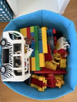Lego Duplo Set mit Fahrzeugen und Tieren gebraucht