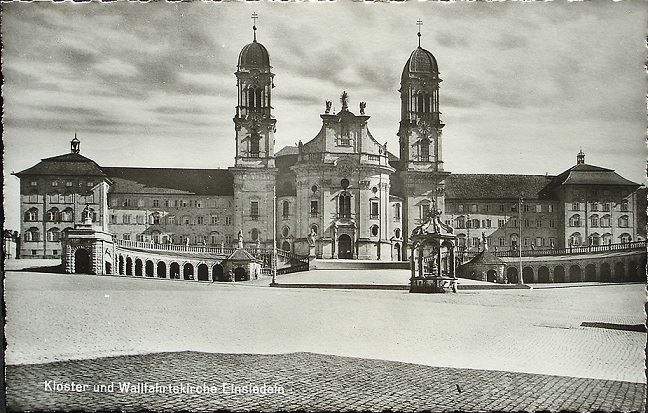 Cartoline postali: EINSIEDELN Kloster und Wallfahrtskirche – Usato da Jona venduto da philajona